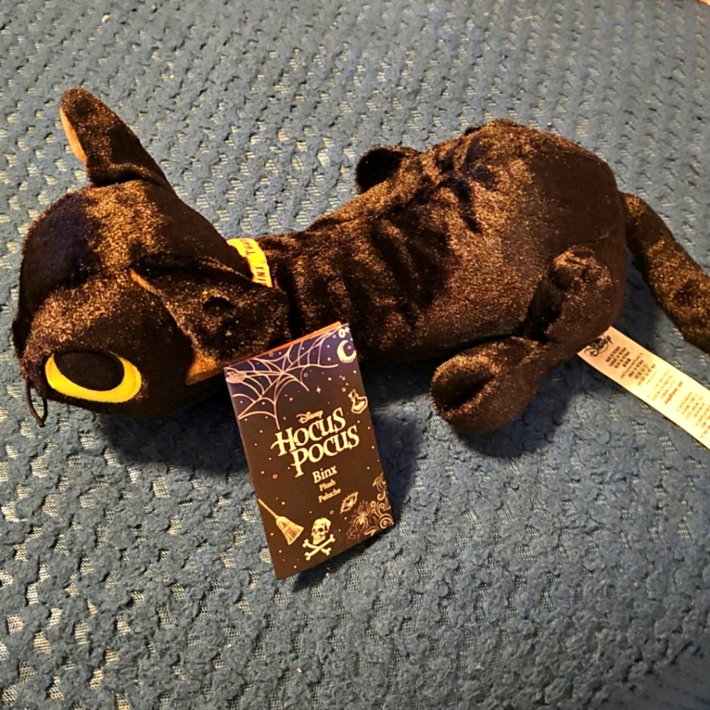 Disney Parks Halloween Hocus Pocus Thackery Binx Black Cat Plush New with Tag